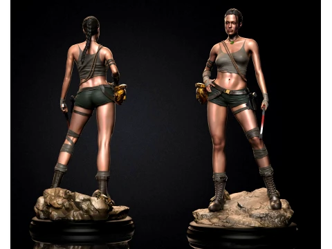 Lara Croft - Angelina Jolie from Tomb Raider 3D Print Model 3D Print Model