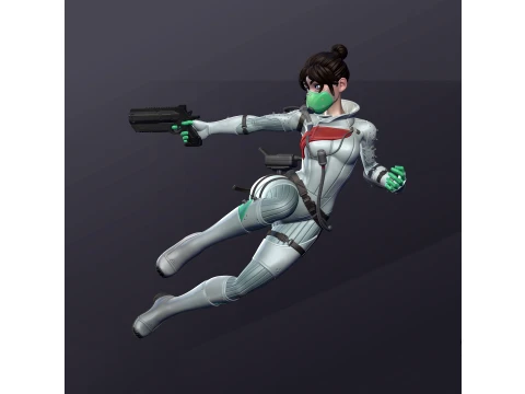 Wraith from Apex Legends Figure 3D Print Model 3D Print Model