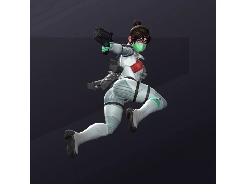 Wraith from Apex Legends Figure 3D Print Model 3D Print Model