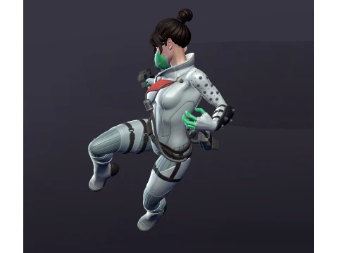Wraith from Apex Legends Figure 3D Print Model 3D Print Model