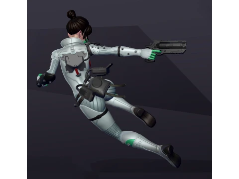 Wraith from Apex Legends Figure 3D Print Model 3D Print Model