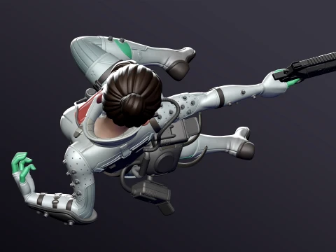 Wraith from Apex Legends Figure 3D Print Model 3D Print Model