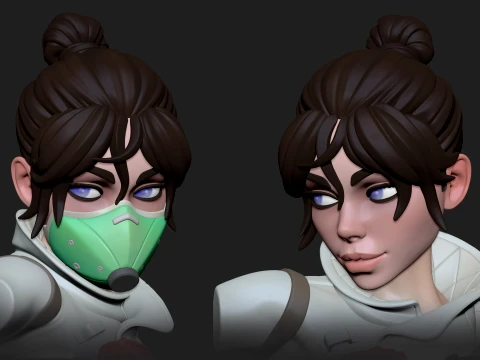 Wraith from Apex Legends Figure 3D Print Model 3D Print Model