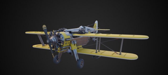 Punk Plane 3Dモデル .c4d .max .obj .3ds .fbx .stl .blend