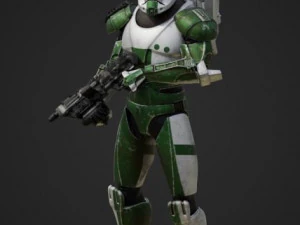 Rep&uacute;blica de Guerra nas Estrelas Modelo 3D