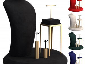 Monicadisplaystudio Jewelry Stand Vol 05 with 5 color 3D मॉडल