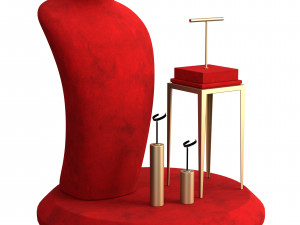 Monicadisplaystudio Jewelry Stand Vol 05 with 5 color 3D Модель