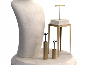 Monicadisplaystudio Jewelry Stand Vol 05 with 5 color 3D Модель