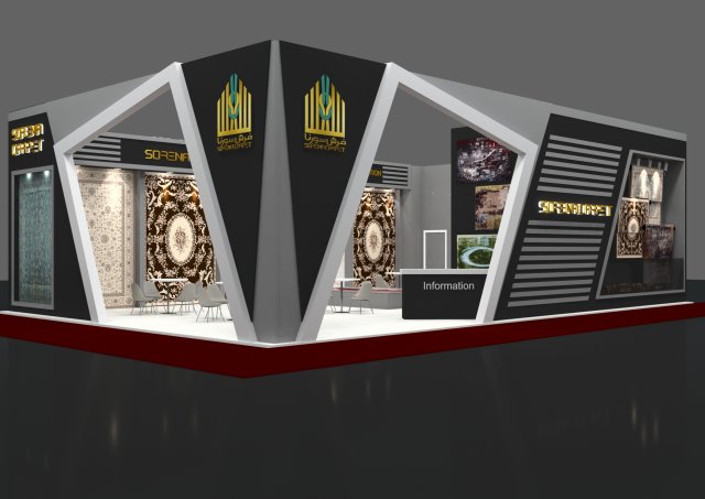 Fair desing exhibition 3D 模型 .c4d .max .obj .3ds .fbx .stl .blend 