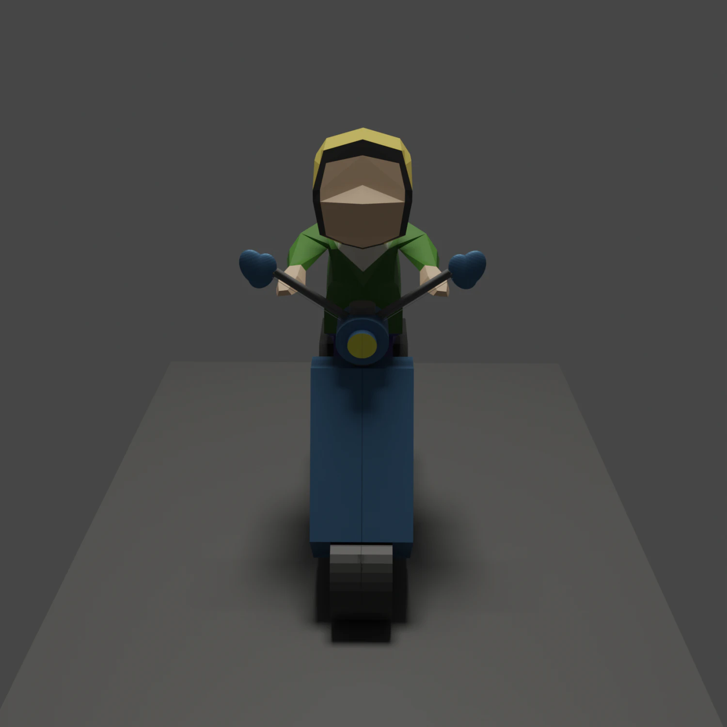 Motorcyclist 3D Model .c4d .max .obj .3ds .fbx .stl .blend 
