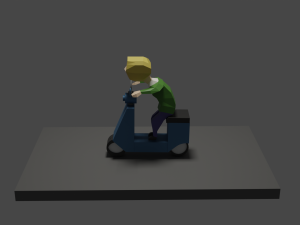 Motorcyclist 3D Модель
