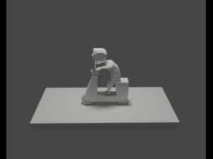 Motorcyclist 3D Модель