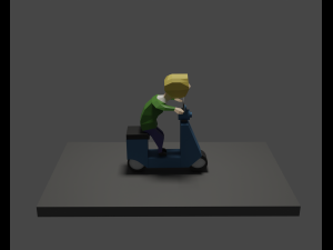 Motorcyclist 3D Модель