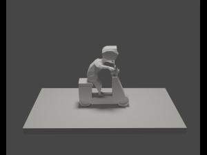 Motorcyclist 3D Модель