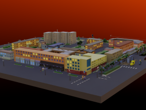 City block 3D Модель