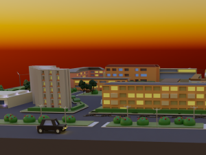 City block 3D Модель