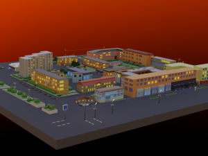 City block 3D Модель