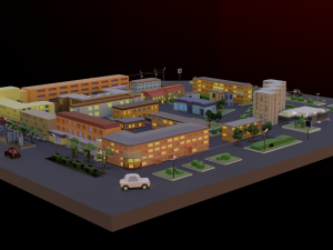 City block 3D Модель