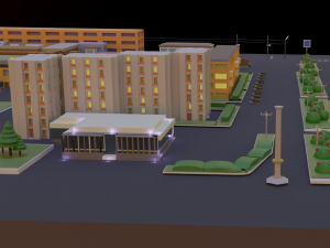 City block 3D Модель