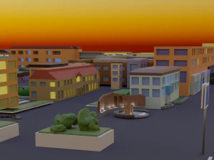 City block 3D Model