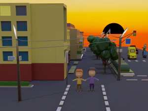 City block 3D Model