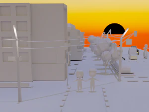 City block 3D Model