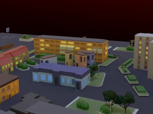 City block 3D Model