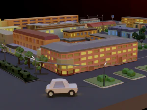 City block 3D Model