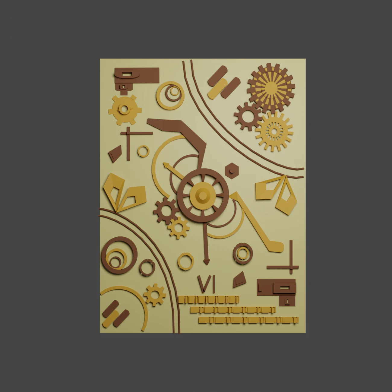 Mecanismo Modelo 3D .c4d .max .obj .3ds .fbx .stl .blend 