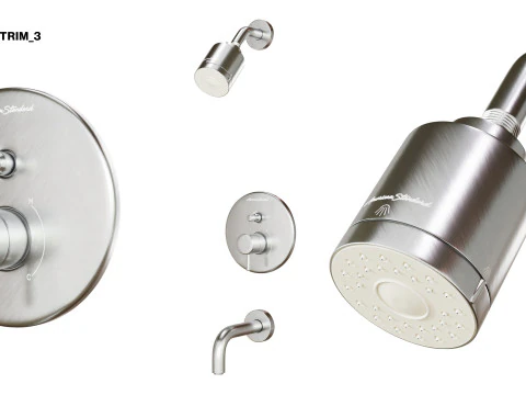American Standard Serin Bathroom Collection 3D Model