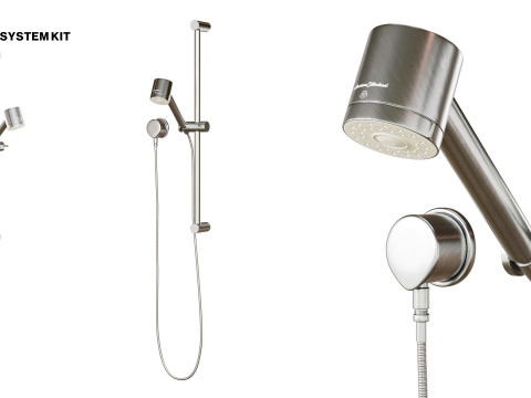 American Standard Serin Bathroom Collection 3D-Modell
