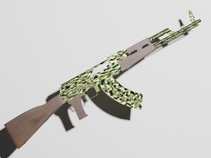 Ak 47 forest 3D Model