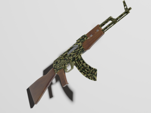 Ak 47 forest 3D मॉडल