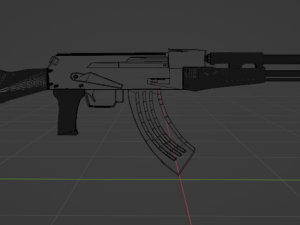 Ak 47 forest 3D मॉडल