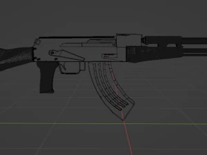 Ak 47 forest 3D Model