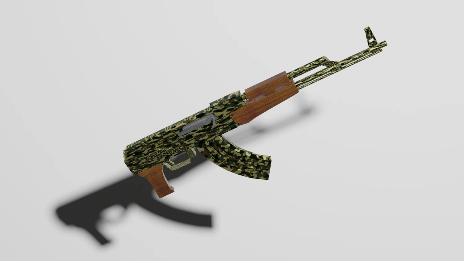 Aks 47u 3D Model .c4d .max .obj .3ds .fbx .stl .blend 