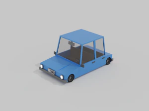 बेसिक लोपोली कार 3D मॉडल