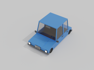 Basic lowpoly car 3D Model