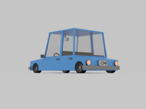 Basic lowpoly car 3D Model