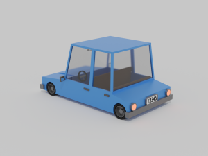 Basic lowpoly car 3D Model