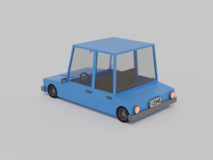 Basic lowpoly car 3D Model
