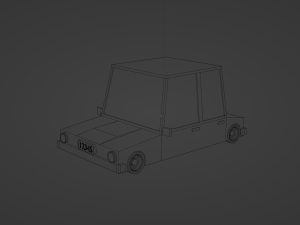 Basic lowpoly car 3D Model