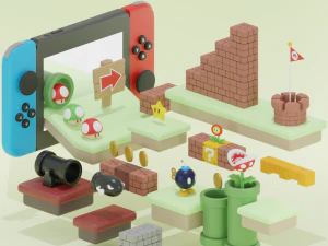 सुपर मारियो 3D मॉडल