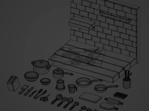 बरतन संस्करण 1 3D मॉडल