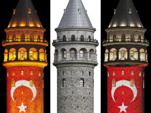 이스탄불 갈라타 타워 3D 모델