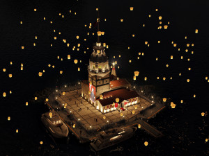 The Maidens Tower in Istanbul 3D Model