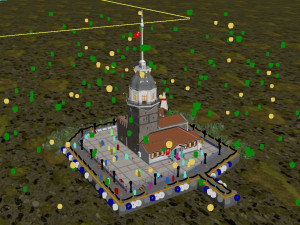 The Maidens Tower in Istanbul Modello 3D