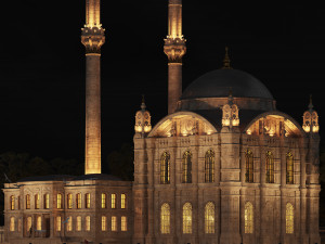 Istanbul Ortakoy Mosque Modello 3D