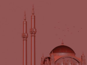 Istanbul Ortakoy Mosque Modello 3D