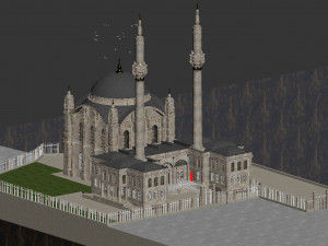 Istanbul Ortakoy Mosque Modello 3D